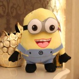 Wholesale - DESPICABLE ME The Minions 3D Eyes Plush Toy Stuffed Animal - Two Eyes Laugh 30cm/12Inch Tall