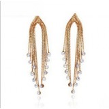 Wholesale - Exquisite Classic Retro Tassels with Rhinestone 18K Gold Plating Drop Earring