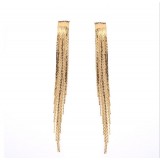 Wholesale - Exquisite Long Pattern Tassels 18K Gold Plating Drop Earring L00247