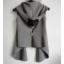 2013 New Arrival Solid Colored Hooded Knitted Waistcoat