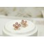 Exquisite Sweet Flora Pattern 18K Gold Plating Ear Stud