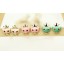 Exquisite Cute Crown Fox Bowknot 18K Gold Plating Ear Stud