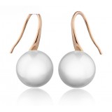 Wholesale - Exquisite Simple Pearl Pattern 18K Gold Plating Drop Earring