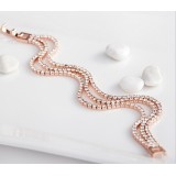 Wholesale - Stylish Exquisite Elegant Joker Rhinestone Gold Plating Bracelets