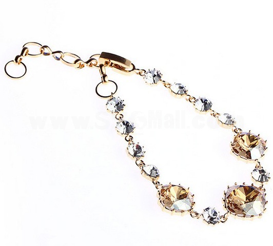 Stylish Swarovski Element Exquisite Gold Plating Bracelets