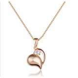 Wholesale - Women's Exquisite Stylish Shiny Heart Pattern Rhienstone 18K Gold Plating Choker