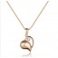Women's Exquisite Stylish Shiny Heart Pattern Rhienstone 18K Gold Plating Choker