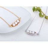 Wholesale - Women's OL Pattern Exquisite Pea Pearl 18K Gold Plating Choker