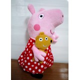 wholesale - Peppa Pig Plush Toy Polka Skirt Peppa 33cm/13" Large Size