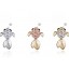 Classic 18K Gold Plating Rhinestone Fish Pattern Jewelry Set(One Necklace & A Pair of Earrings)