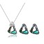 Classic Swarovski Element Crystal Jewelry Set(One Necklace & A Pair of Earrings)