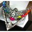 Exaggerate Luxurious Shiny Color Eagle Pattern Alloy with Resin/Rhinestone Women Necklace Choker