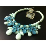 Wholesale - Exaggerate Luxurious Shiny Candy Color Chunky Alloy with Resin/Rhinestone Women Necklace Choker