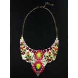 Wholesale - Exaggerate Luxurious Shiny Color Chunky Alloy with Resin/Rhinestone Women Necklace Choker