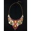 Exaggerate Luxurious Shiny Color Chunky Alloy with Resin/Rhinestone Women Necklace Choker