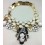 Exaggerate Luxurious Shiny Color Portrait Pendant Chunky Alloy with Resin/Rhinestone Women Necklace Choker
