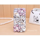 Wholesale - Large Size Rhinestones Decorated Phone Case Back Cover for iPhone4/4S iPhone5