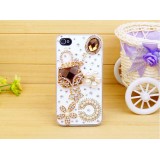 Wholesale - Genstone & Bag Pattern Rhinestone Phone Case Back Cover for iPhone4/4S iPhone5
