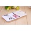 Lovely Kitten Face Pattern Rhinestone Phone Case Back Cover for iPhone4/4S F0007