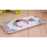 Wholesale - Crescent Moon Pattern Rhinestone Phone Case Back Cover for iPhone4/4S F003