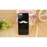 Wholesale - Cute Beard/Moustache Pattern Rhinestone Phone Case Back Cover for iPhone4/4S iPhone5 F0016