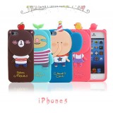 Wholesale - Lovely Pattern Silicone Case for iPhone5 