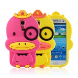 Wholesale - Lovely Duck Pattern Silicone Case for Samsung 9500