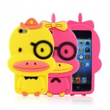 Wholesale - Lovely Duck Pattern Silicone Case for iPhone5