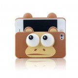 Wholesale - Lovely Cartoon 3D Eye Monkey Pattern Plastic Case for iPhone4/4s