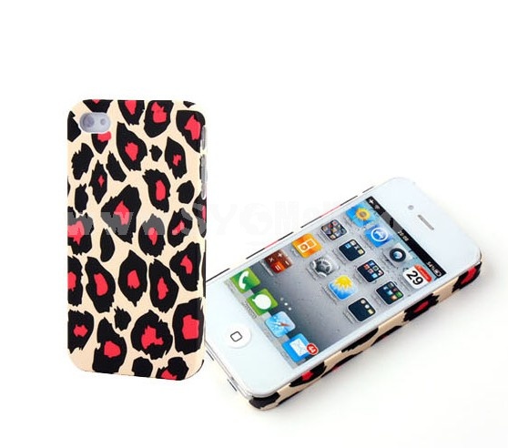 Leopard Pattern Plastic Case for iPhone4/4s