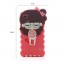 Lovely Girl Pattern Silicone Case for iPhone4/4s