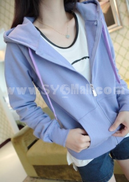 2013 New Arrival Solid Color Long Sleeve Hoodie