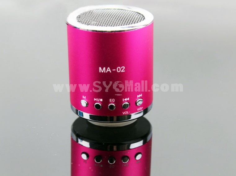 MA-02 Mini Column Pattern Speaker Subwoofer Support TF Card U Disk with Li Battery