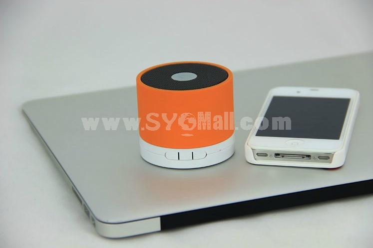 A102C Stylish Column Pattern Bluetooth Phone Function Al Alloy Speaker