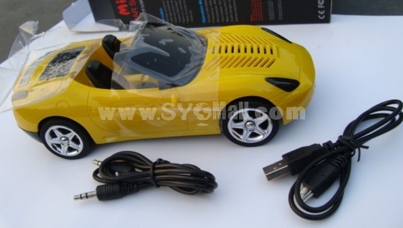 Stylish Z5 Sports Car Mini Portable Multi Card Reader Speaker