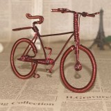 Wholesale - Creative Handwork Metal Decorative Men's Pattern Bicycles with Back Seat/Brass Crafts 