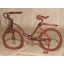 Creative Handwork Metal Decorative Men's Pattern Bicycles with Back Seat/Brass Crafts 