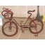 Creative Handwork Metal Decorative Men's Pattern Bicycles with Back Seat/Brass Crafts 