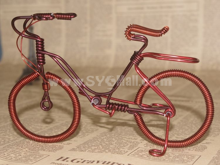 Creative Handwork Metal Decorative Women's Pattern Bicycles/Brass Crafts 