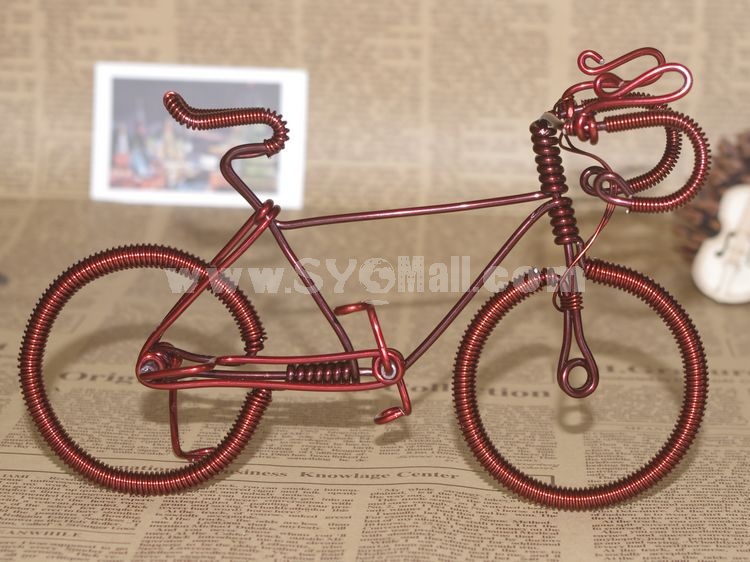 Creative Handwork Metal Decorative Men's Pattern Bicycles/Brass Crafts 