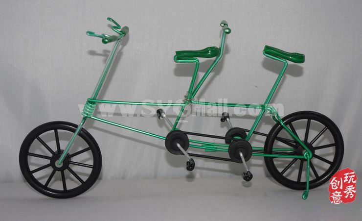 Creative Handwork Metal Decorative Bicycles with Two Seats/Brass Crafts 