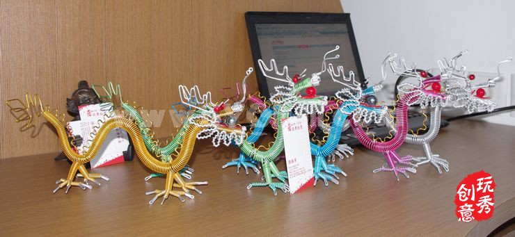 Creative Handwork Metal Decorative Dragon Pattern/Brass Crafts 