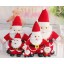 25*15CM/10*6" Middle Size Cute Soft Christmas Santa Claus Plush Toys Set 6PCs
