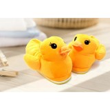 Wholesale - Cute Cartoon Yellow Rubber Duck Style High-top Thickened Warm Cotton Slipper