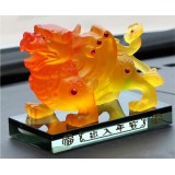 Wholesale - Gorgeous Glass Model of Chinese Pixiu Mythology Creature Car Air Freshener/Perfume Décor Artware