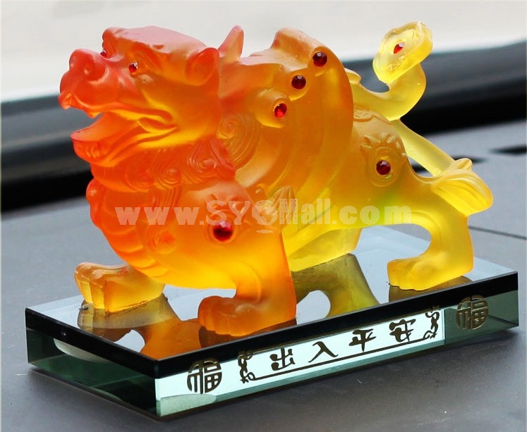 Car Accessories Décor Grass Chinese Pixiu Pattern Perfume Bottle Artware 