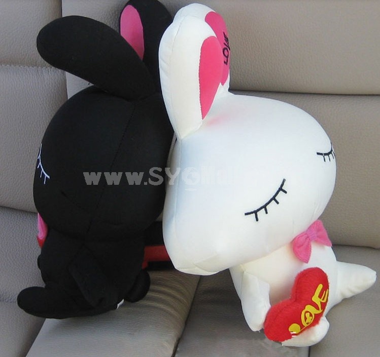 Cartoon Rabbit Pattern Decor Air Purge Auto Bamboo Charcoal Case Bag Car Accessories Plush Toy A Pair 2 PCs