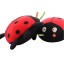 Cartoon Ladybird Pattern Decor Air Purge Auto Bamboo Charcoal Case Bag Car Accessories Plush Toy