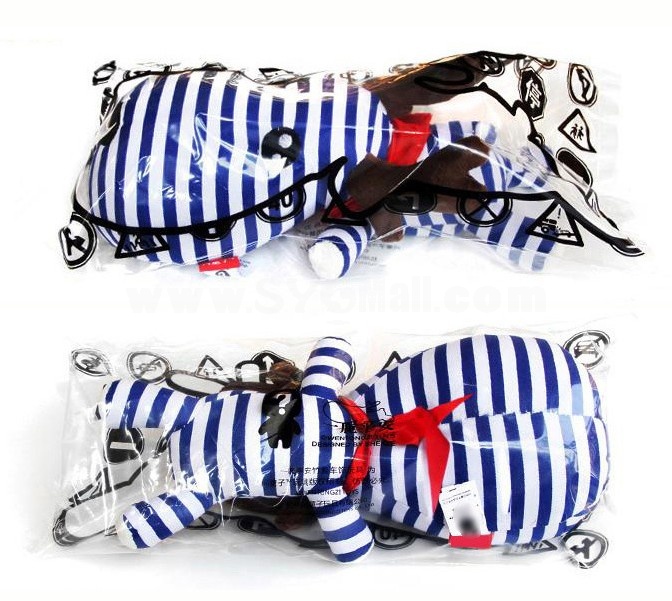 Cute Sailor's Striped Dog Pattern Decor Air Purge Auto Bamboo Charcoal Case Bag Car Accessories Plush Toy
