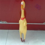 Wholesale - Cute & Novel Decompressing Screeching Halloween Party Prop - Squawking Rubber Chicken (Medium )